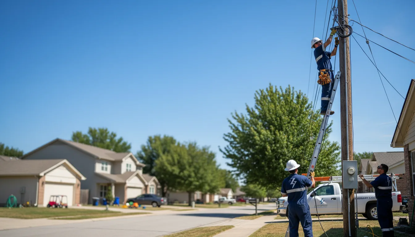 Residential electrician providing installation services in Moroni, UT